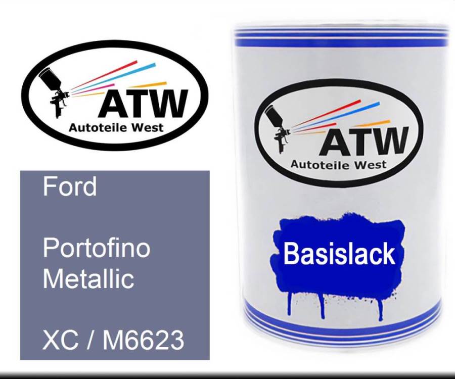 Ford, Portofino Metallic, XC / M6623: 500ml Lackdose, von ATW Autoteile West.